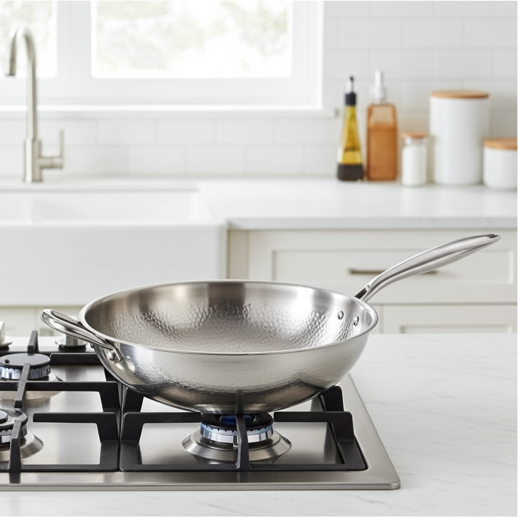 TITÁN Signature Hammered Wok — 30cm