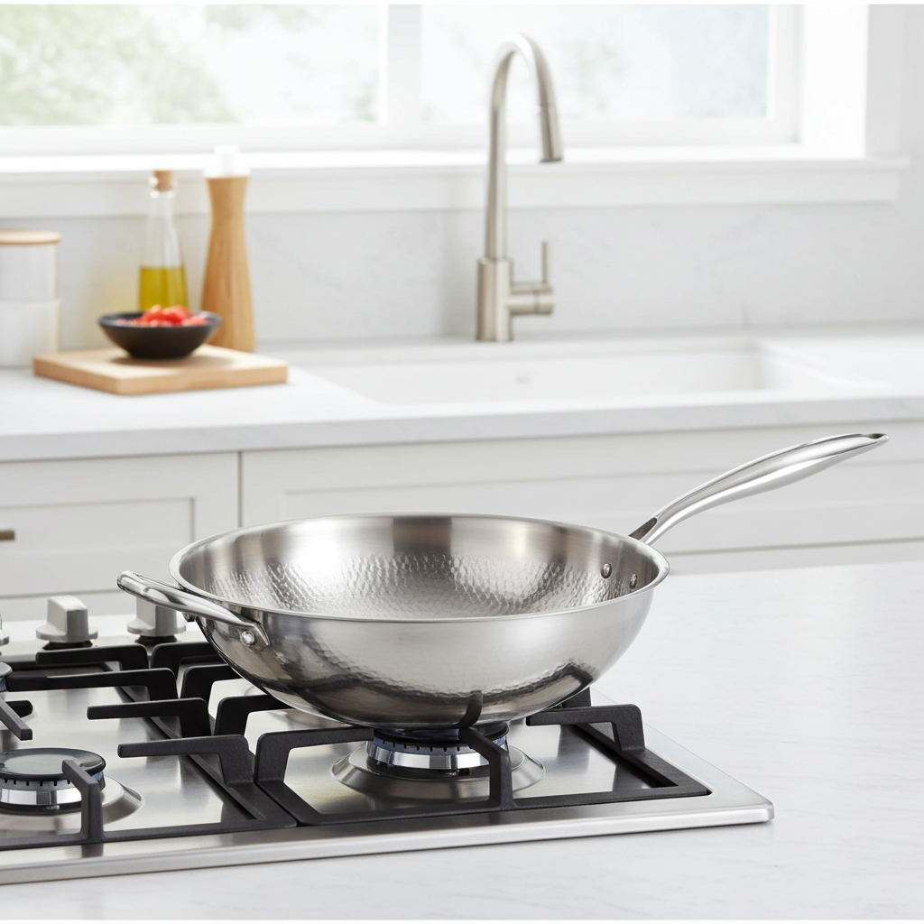 TITÁN Signature Hammered Wok — 30cm