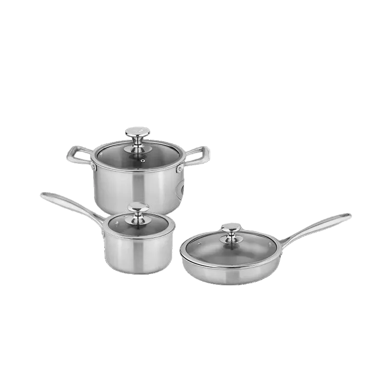 The Starter Set — 28cm Signature pan + 20cm Classic saucepan + 24cm Classic soup pot