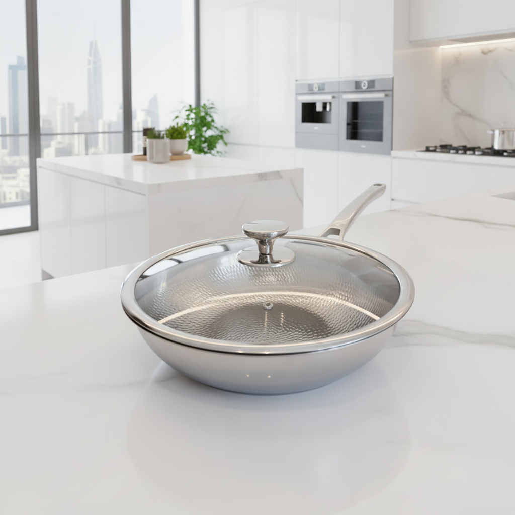 TITÁN Signature Hammered Wok — 30cm