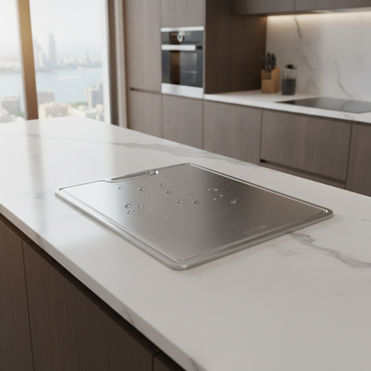 TITÁN Titanium Cutting Board — 39 × 28cm